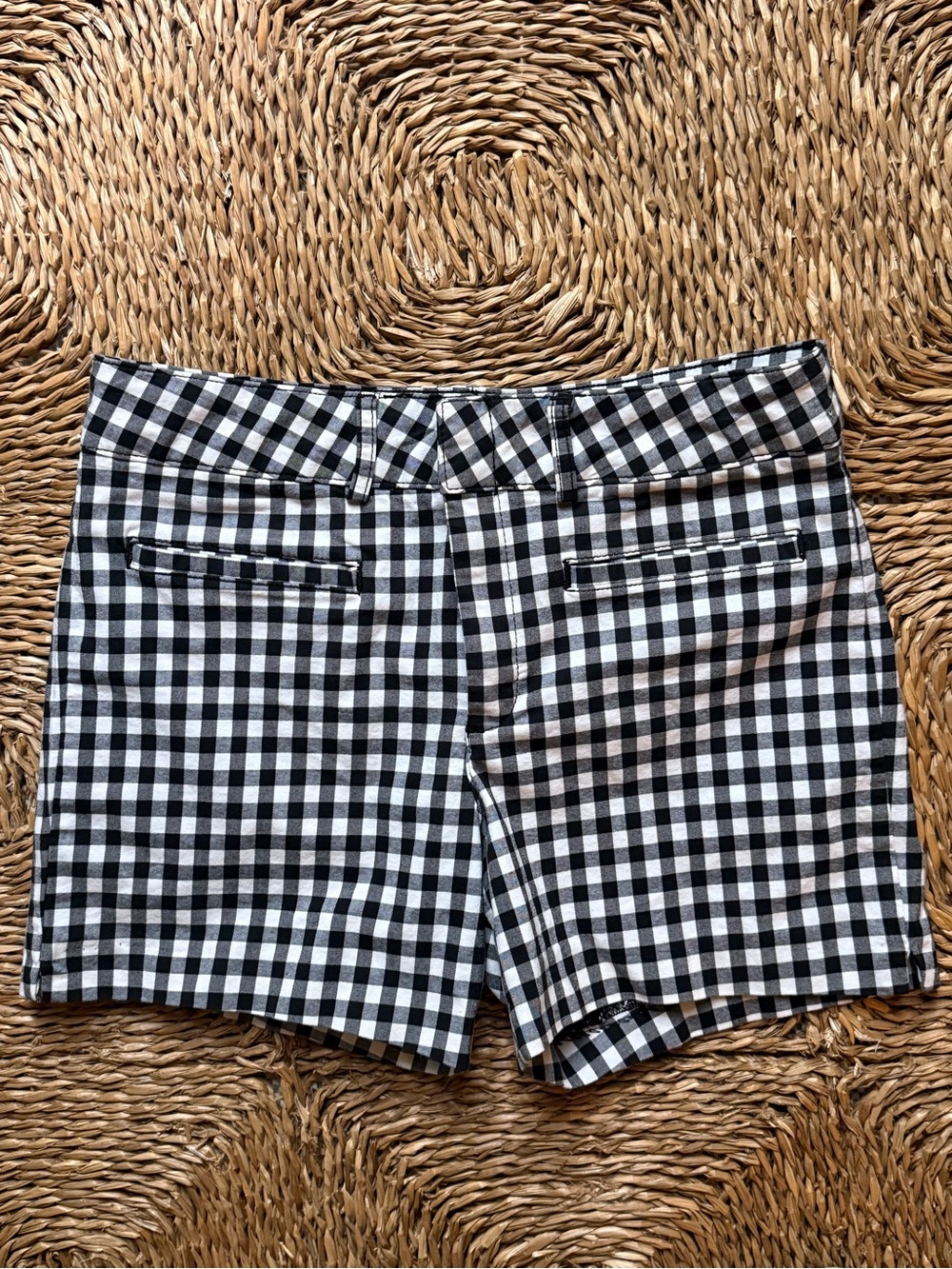 Anthropologie New Black and White Gingham Shorts